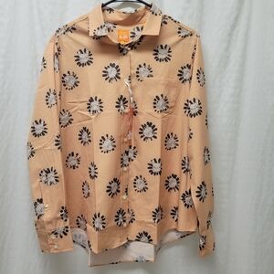 Con.Struct Women's Allover French Bulldog Print Top Made For Best Friends Size L
